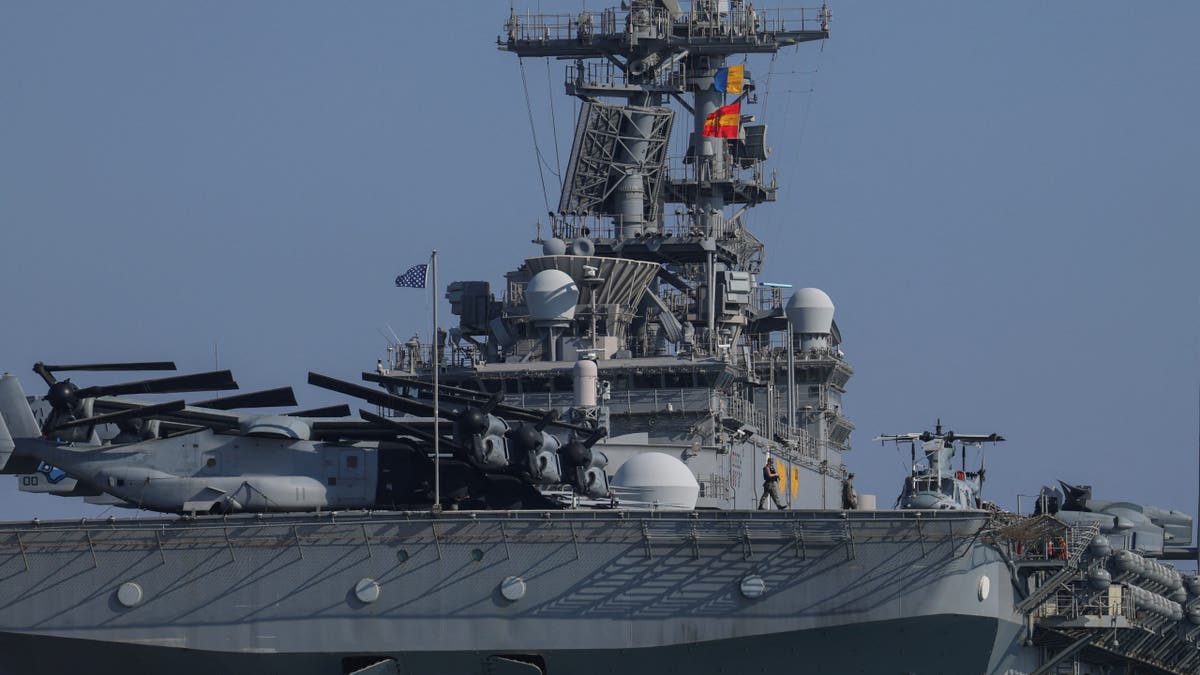 USS Wasp in closeup shot