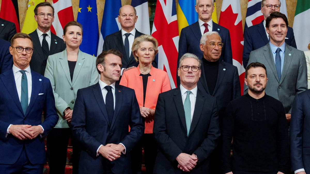 European leaders pictured with Zelenskyy