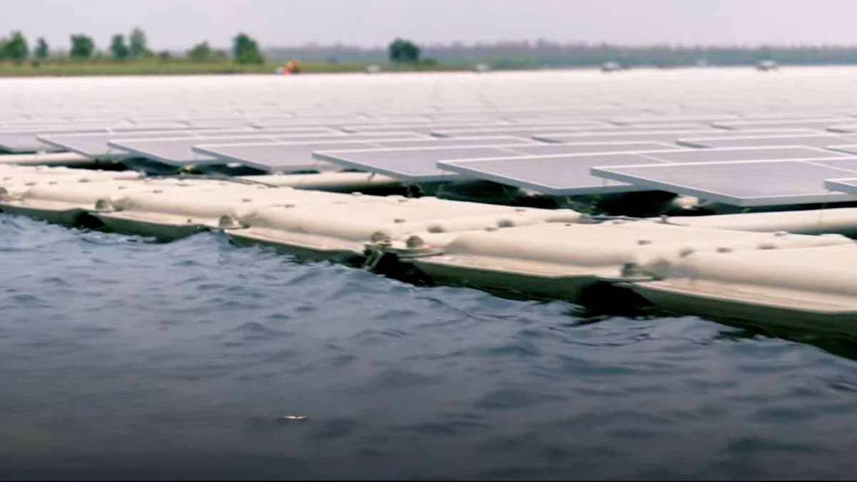 Huge floating solar power plants are causing waves