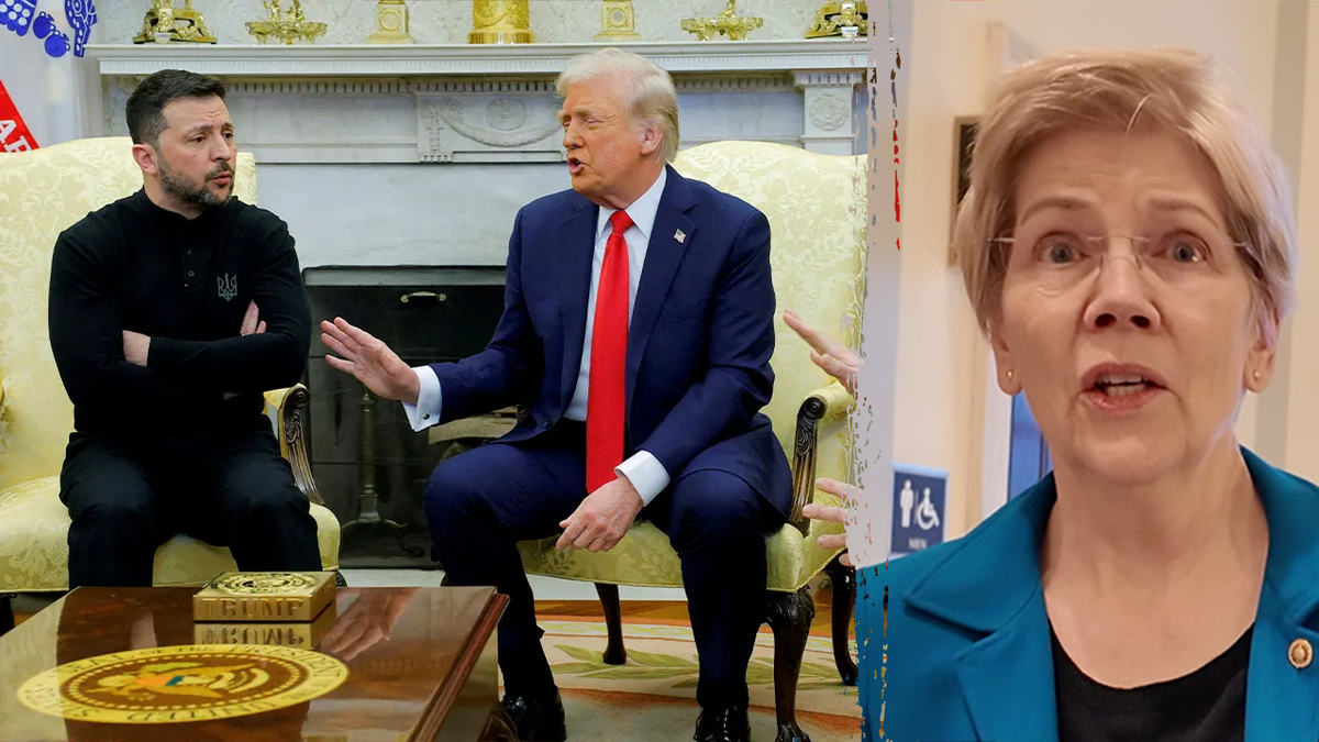 Sen. Elizabeth Warren, D-Mass., said her resistant applause when President Donald Trump called her ‘Pocahontas’ during his joint address to Congress was to affirm ‘American support for Ukrainians.’