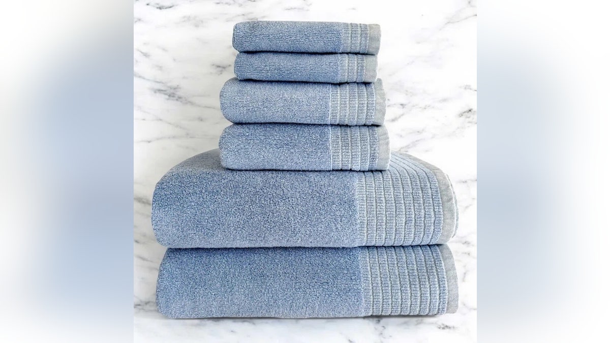 These BedVoyage bamboo towels are eco-friendly and naturally antibacterial, making them an ideal choice for anyone with sensitive skin.
