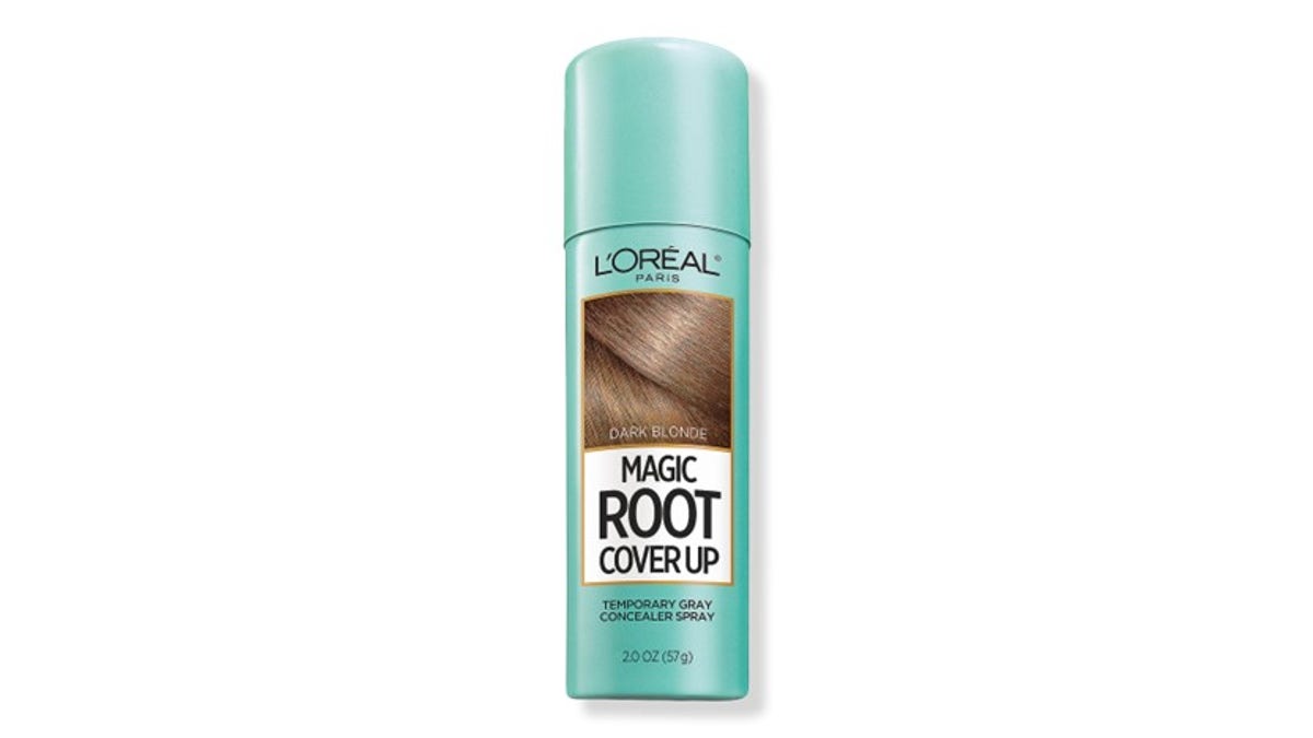 Cover up your roots in seconds with this spray.