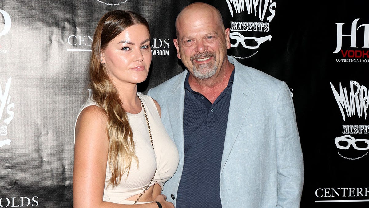 Rick Harrison and his fiancé at Murray's MiSfiTs Red Carpet on Opening Night