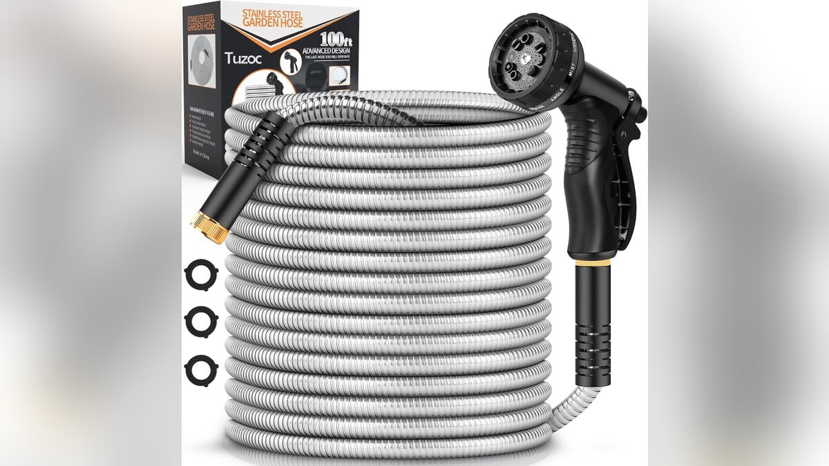 Don't worry about your hose puncturing or kinking when you choose a metal hose. 