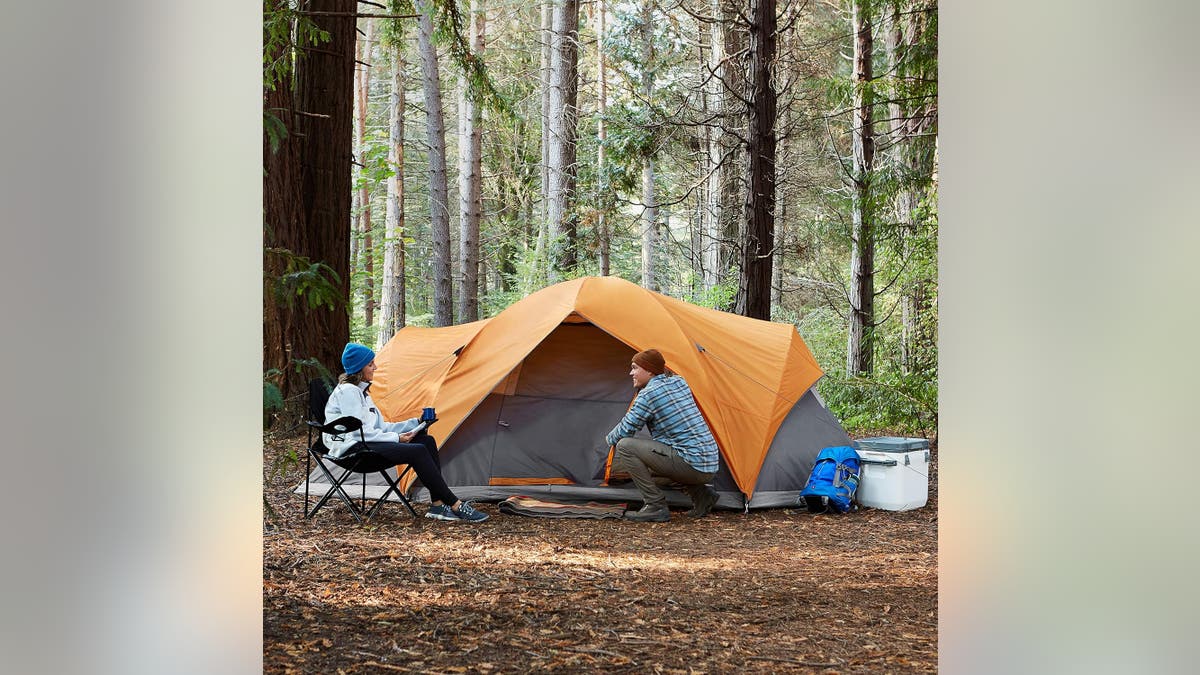 A simple but comfortable tent.
