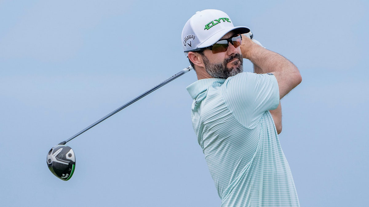 Adam Hadwin hits shot