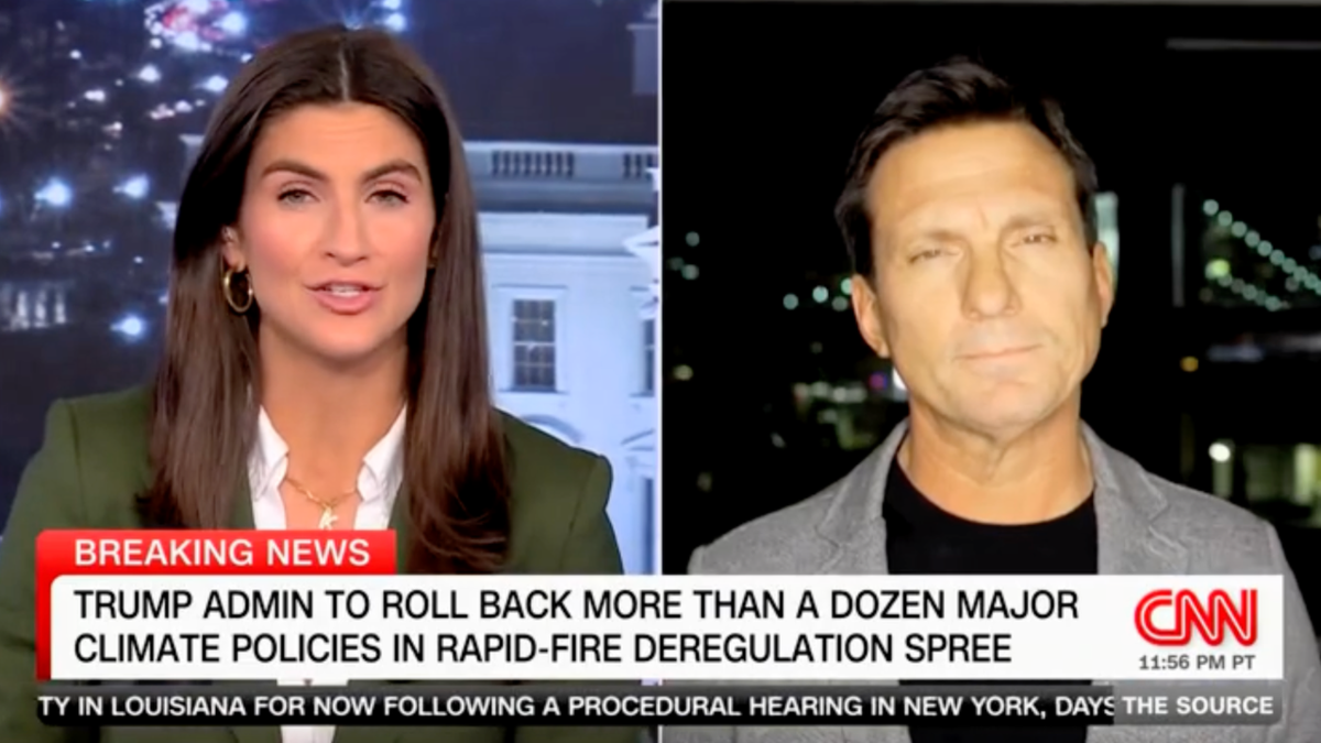 CNN chief climate correspondent, Bill Weir, during a segment with the host of CNN Kaitlan Collins in 