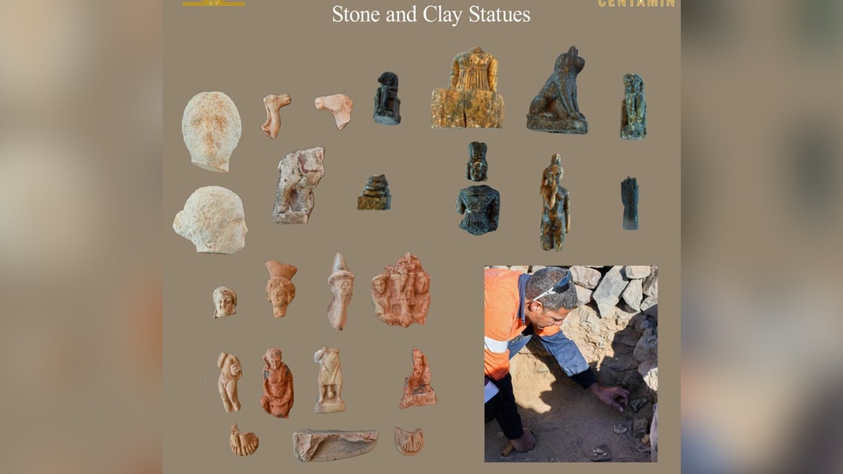 Cultural relics recovered from the site