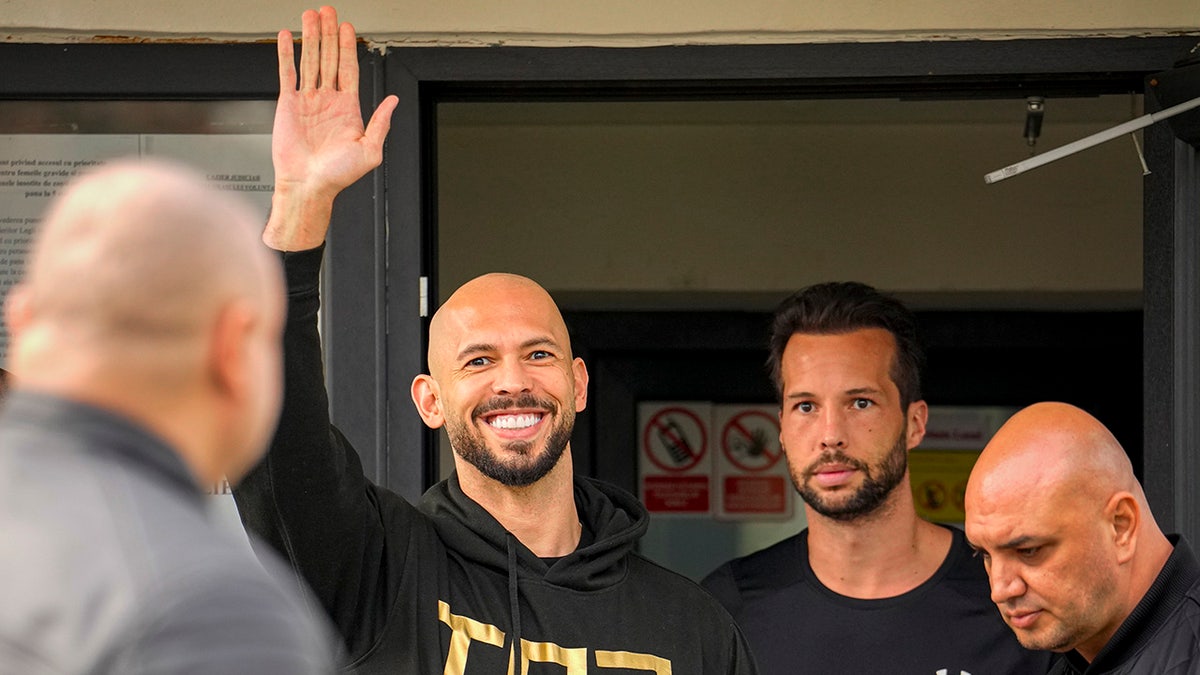 Andrew Tate and Tristan Tate check in at Romanian police station after departing Florida