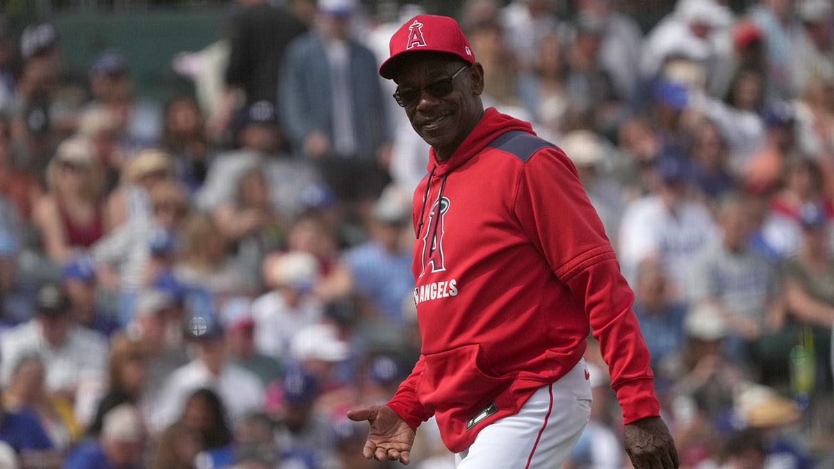 Ron Washington on the mound