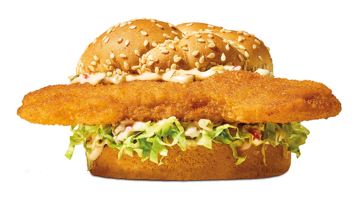 This is the Arby's Crispy Fish Sandwich.