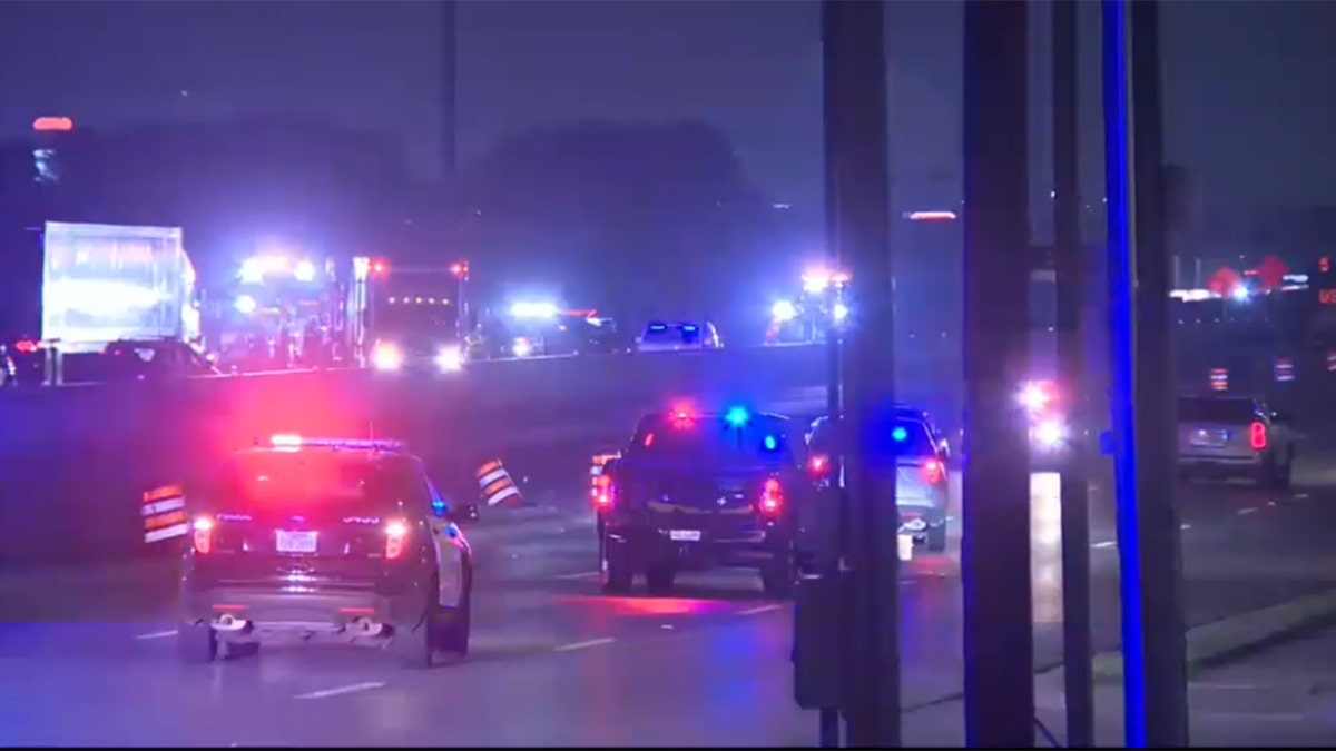 Crash scene in Austin, Texas