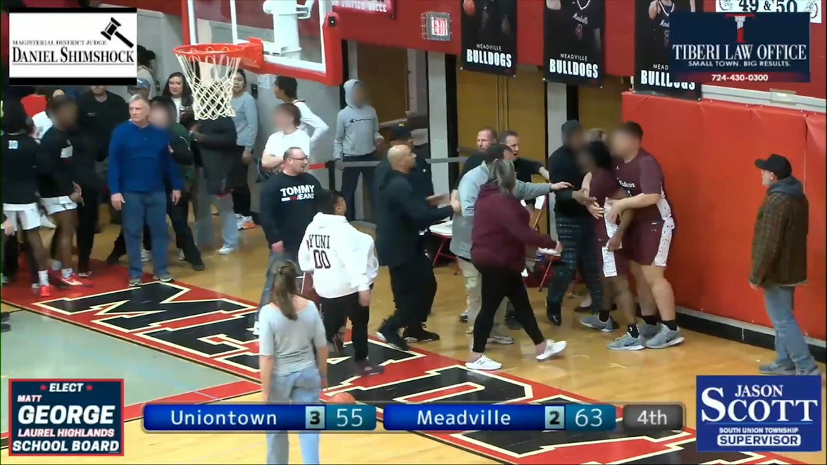 Pennsylvania high school basketball game fight