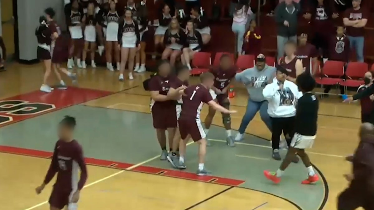 Pennsylvania high school basketball game fight