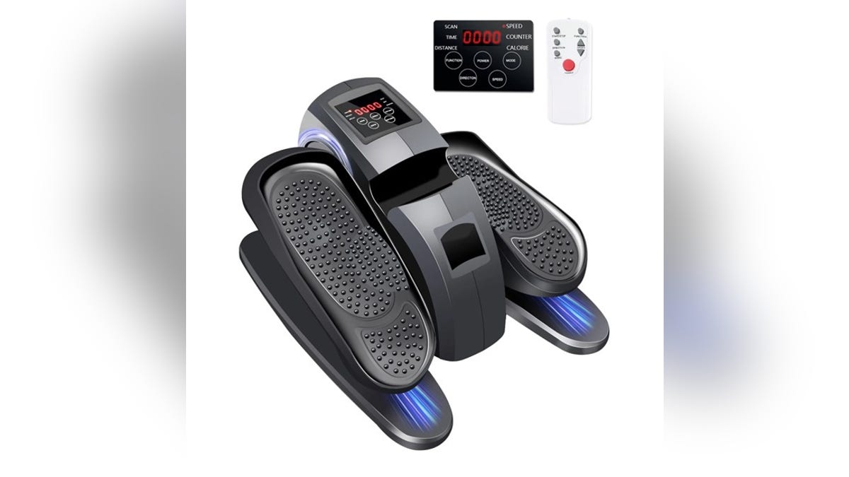 Get your exercise in with an elliptical you can fit under your desk. 