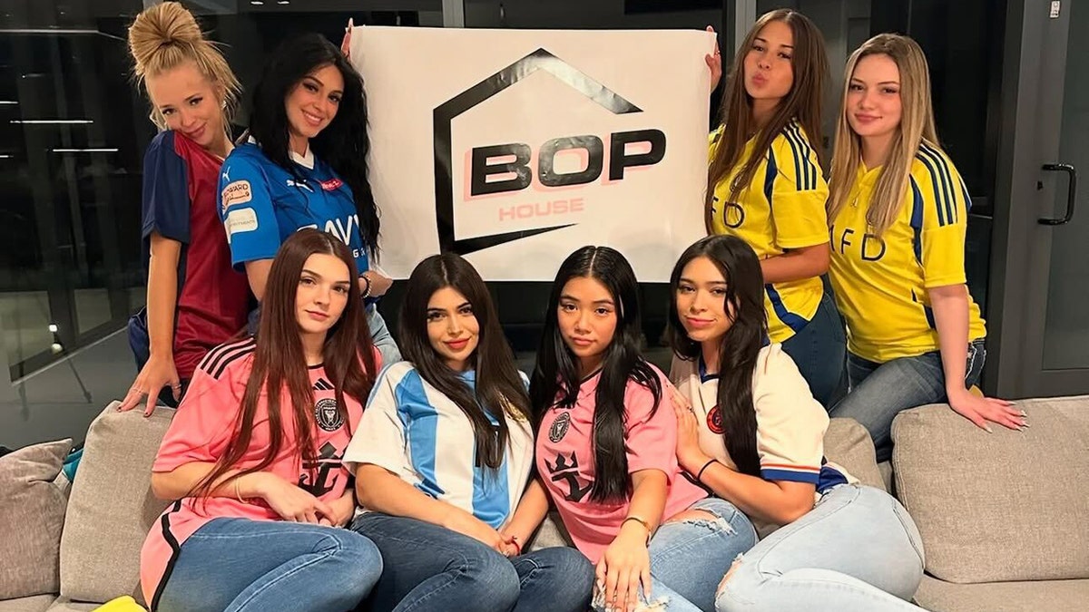 OnlyFans star Sophie Rain smiles with Bop House girls