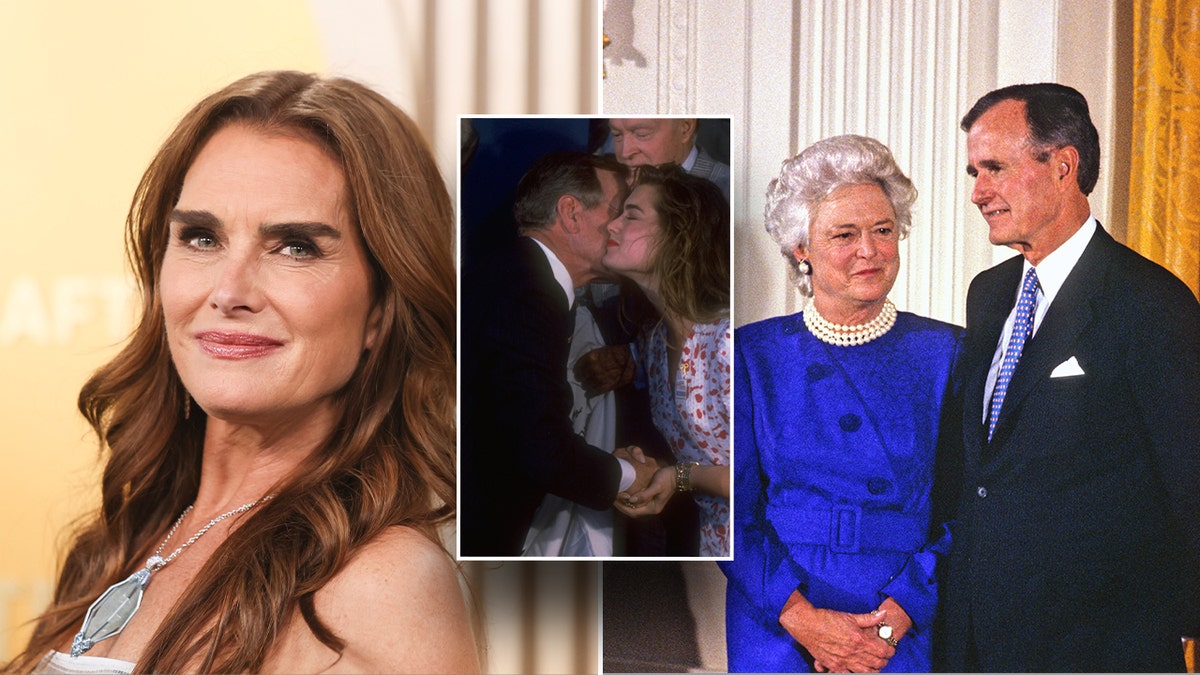 Brooke Shields, Barbara and George H.W. Bush