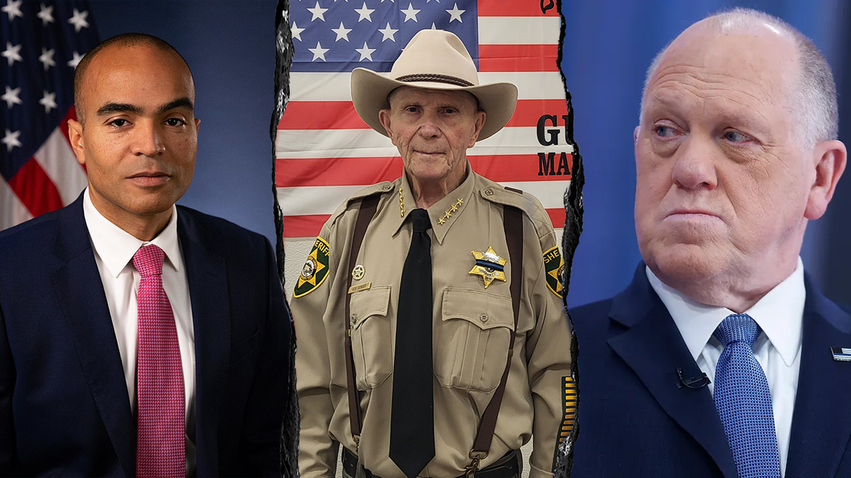 Divided Image: Tom homan to the right, Washington State Ag, left; Sheriff Bob Solger, Centro