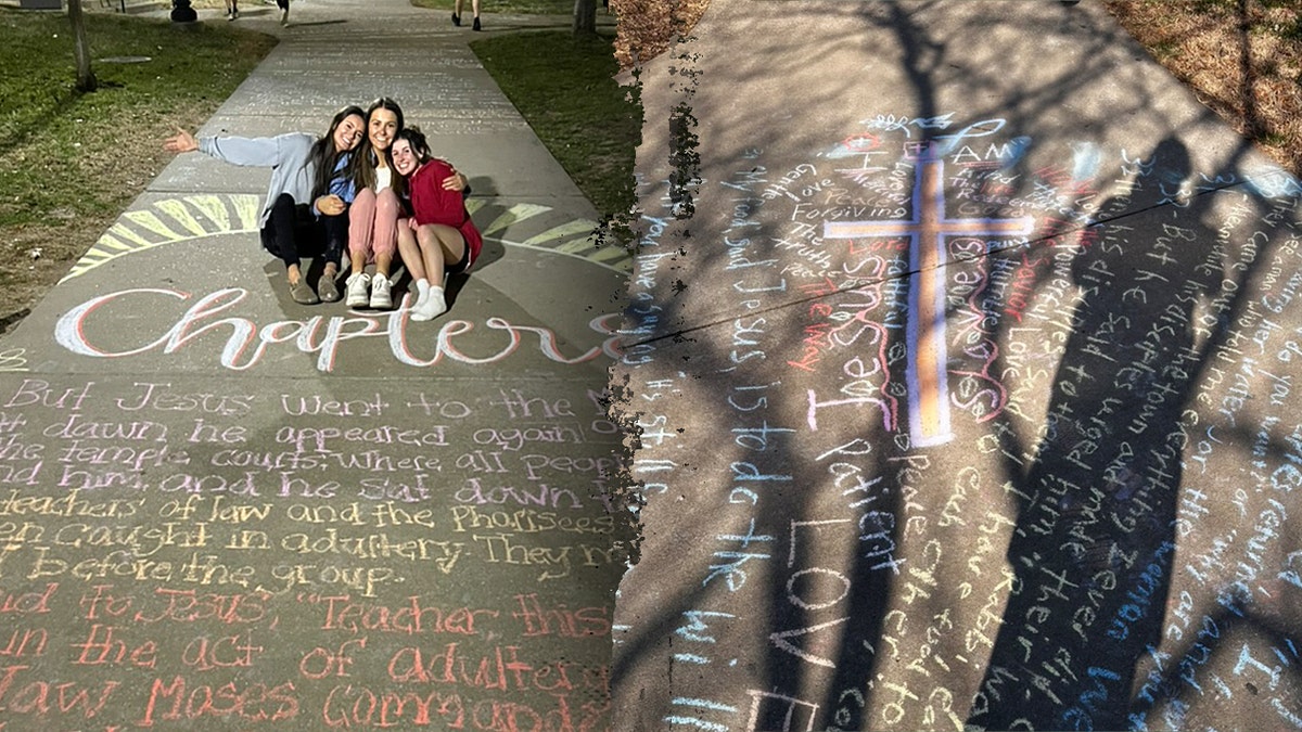 Kentucky students Gospel chalk