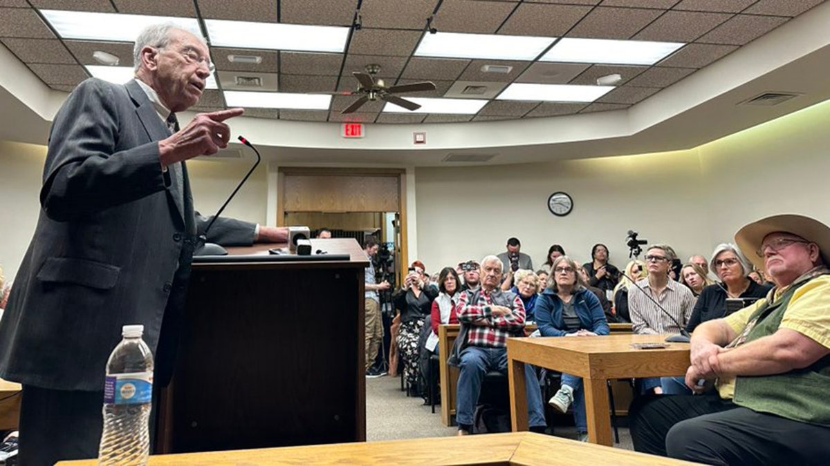 Sen. Chuck Grassley speaks at town hall