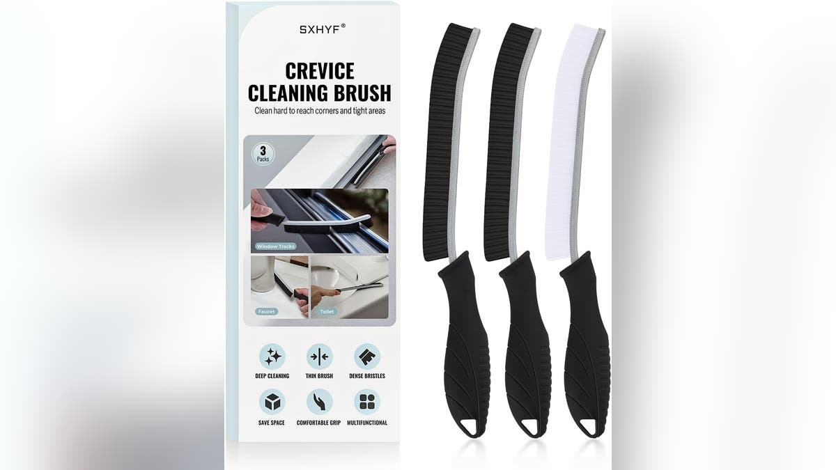 Reach tight spaces with this brush.