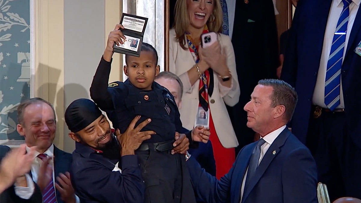 DJ Daniel joined President Trump in a joint meeting, a 13-year-old who has been sworn in 900 times.