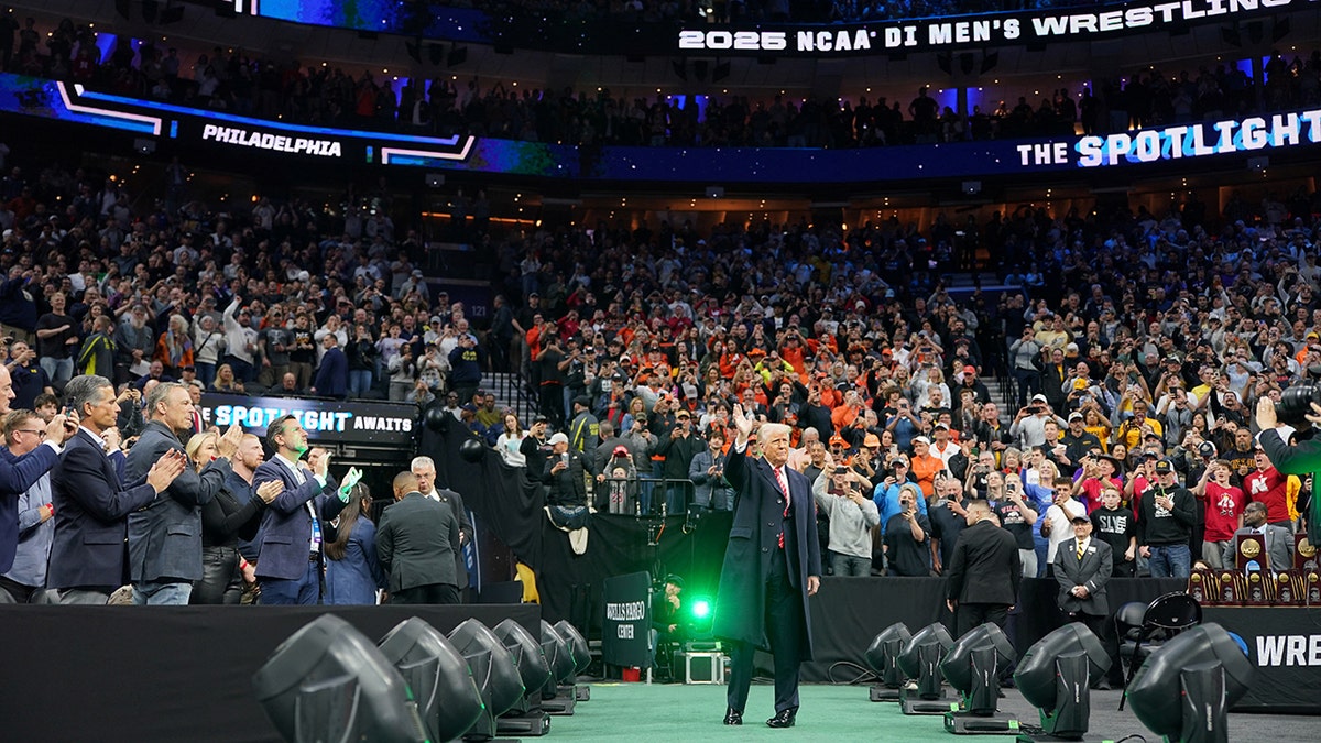 The president of the United States, Donald Trump, visits Philadelphia