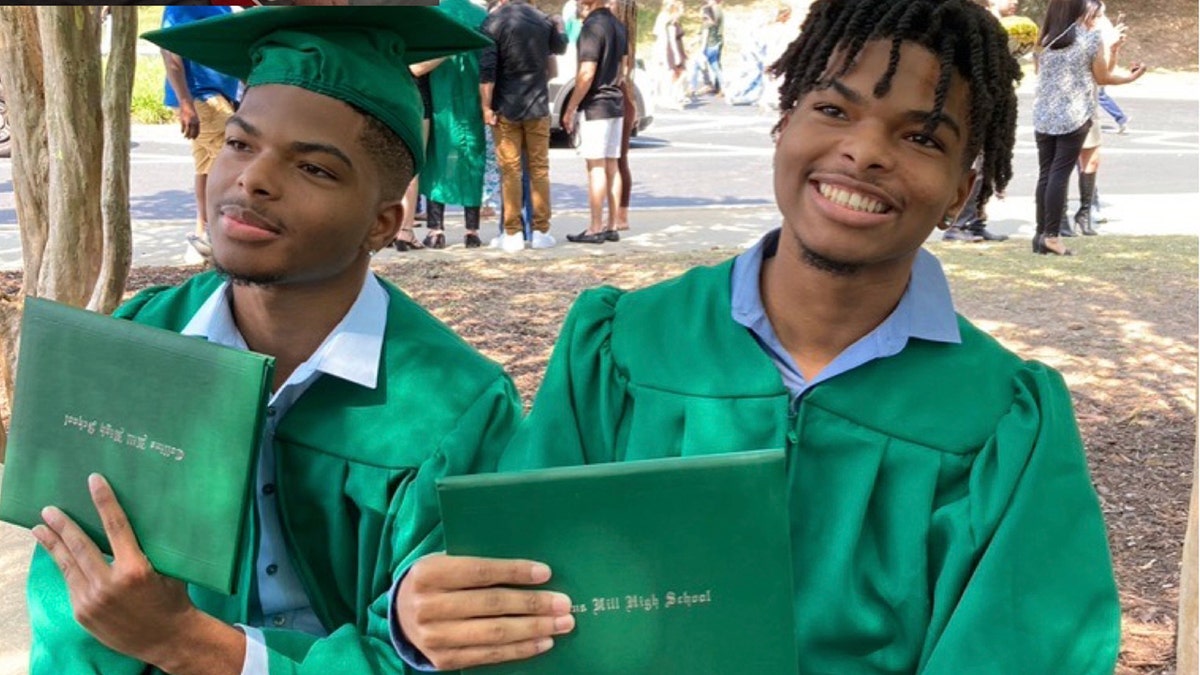 Qaadir Malik Lewis and Naazir Rahim Lewis graduation photos