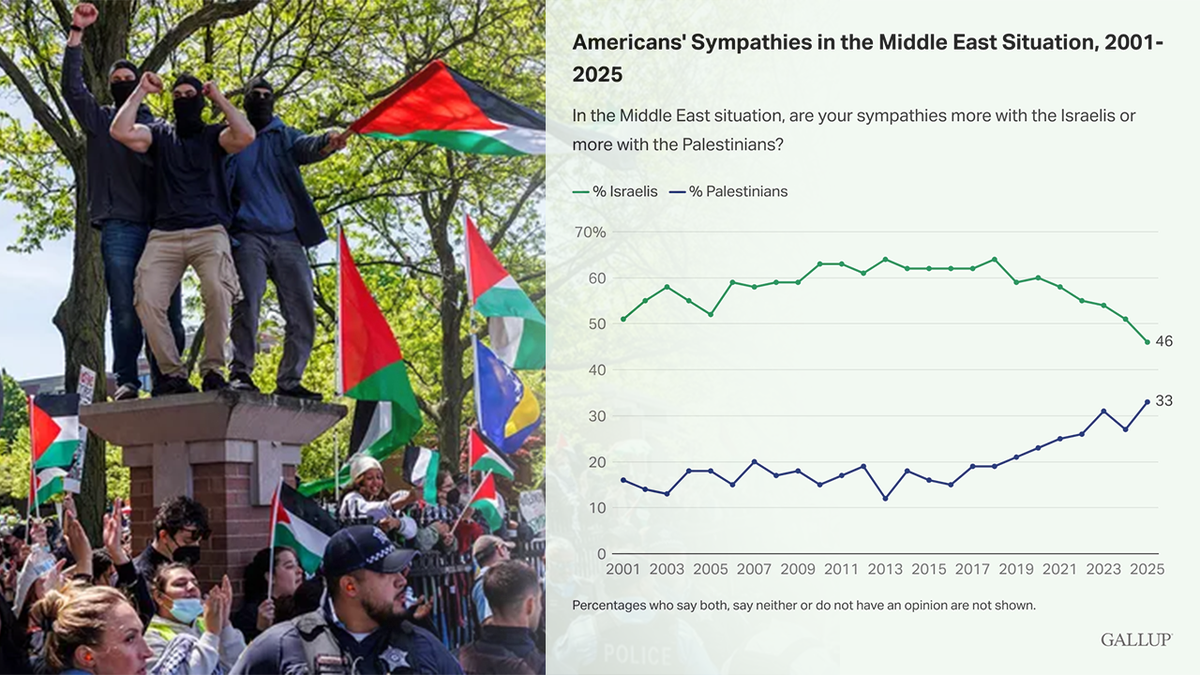 Gallup poll and protest against the campus of the anti -Israel campus