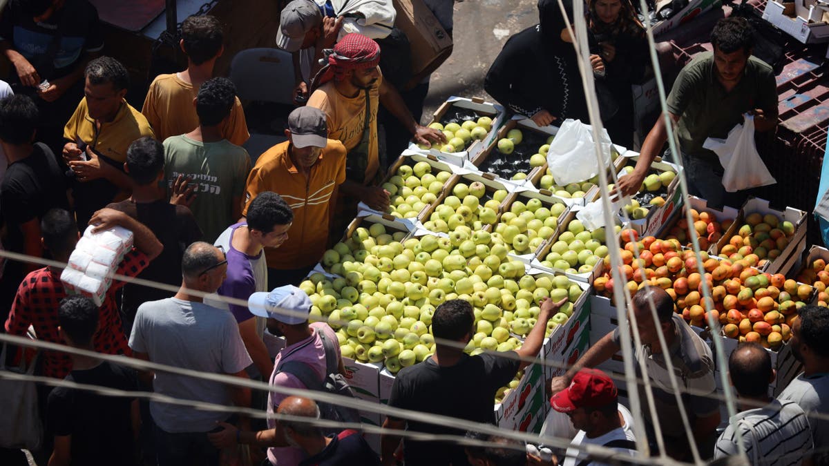 Gaza market during the 9th month of the war.