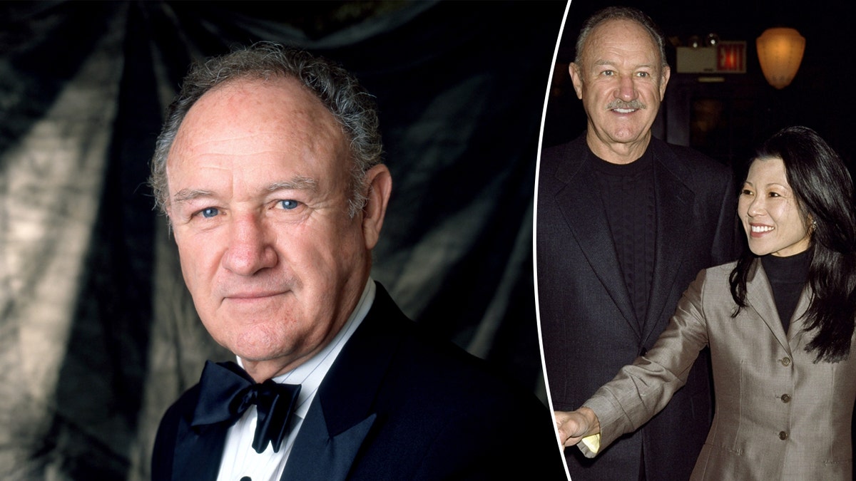 Gene Hackman poses for portrait photo, walks red carpet with wife Betsy Arakawa