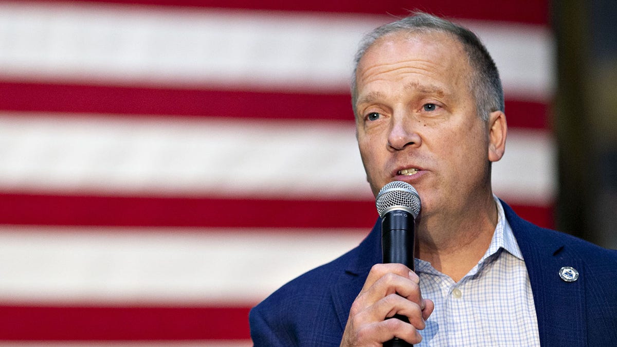 Speaking Prosecutor of Skonen Brad Shemel speaks at a manufacturing factory in 2018