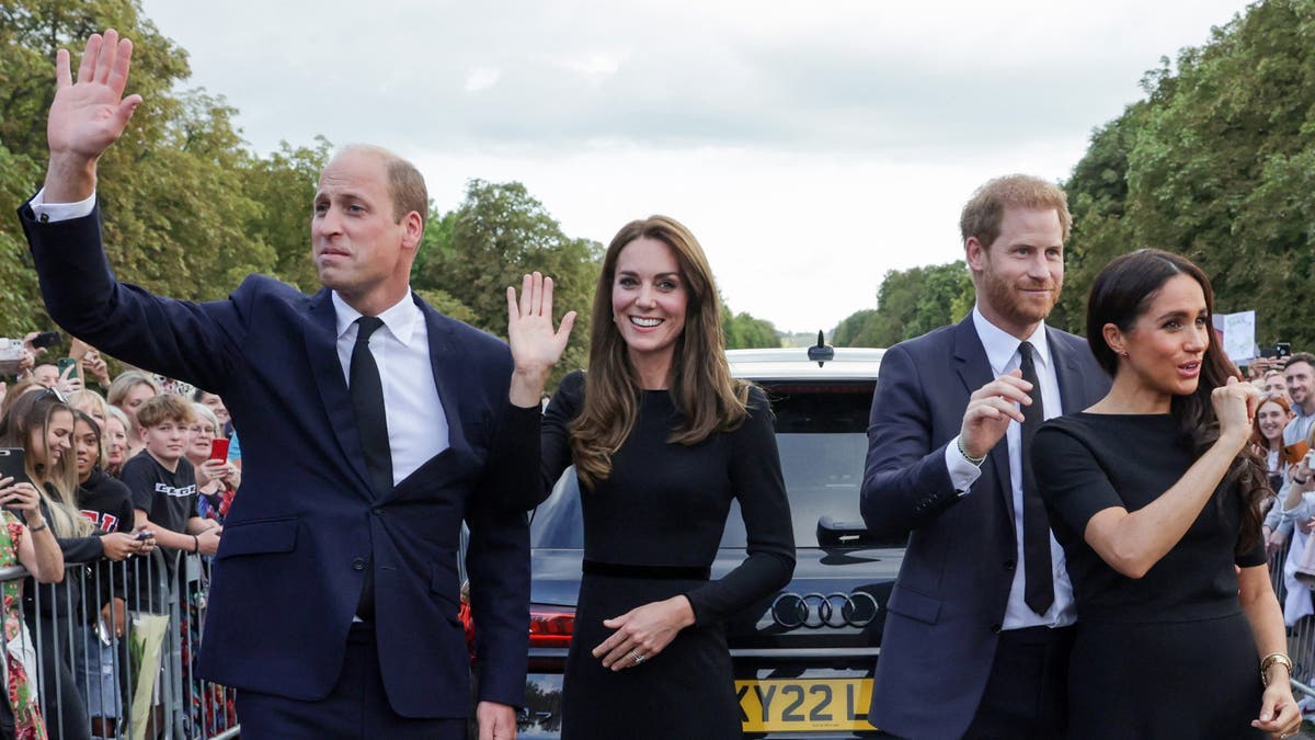 After the Queen's death, William, Harry, Meghan and Kate are together