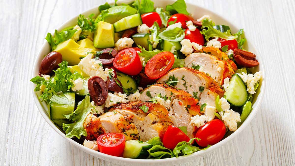 Salad with chicken