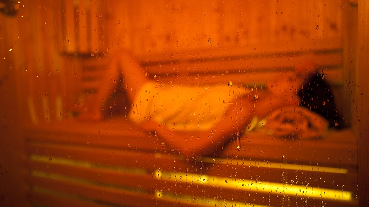 girl in sauna