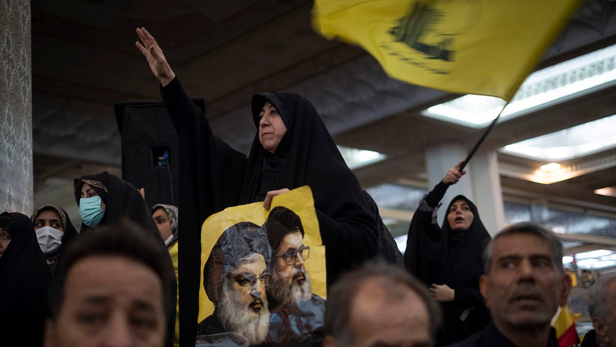 Lebanese woman mourns Hezbollah leader