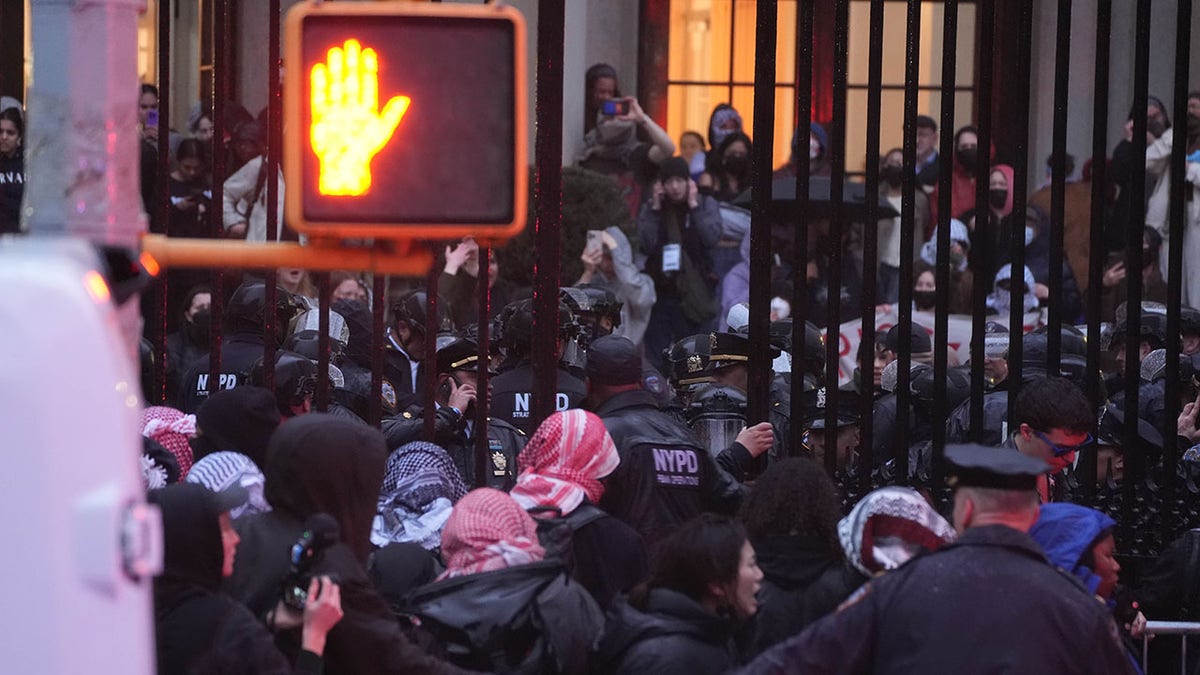 NYPD Escort Anti-Israel Agitators of Columbia Campus