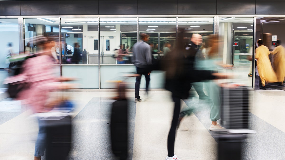 travelers at airport