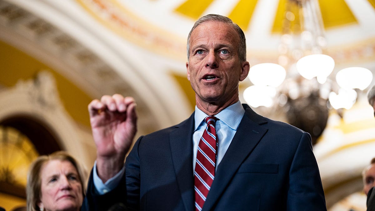 Thune speaks to media at Capitol