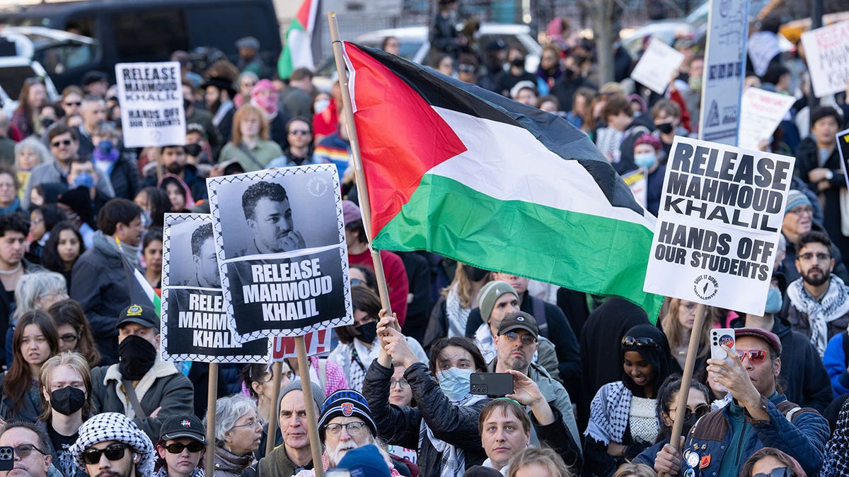 Mahmoud Khalil's supporters protest in New York