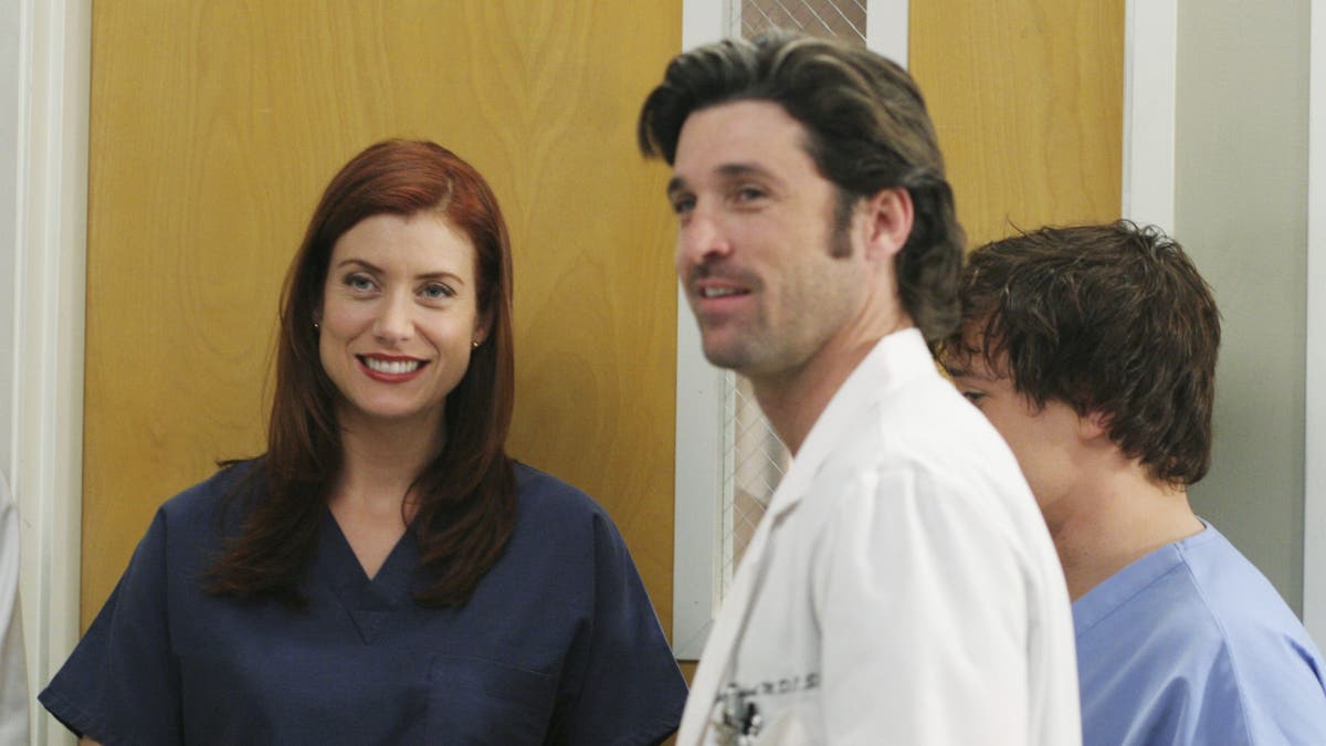 Kate Walsh with Patrick Dempsey in grey's anatomy