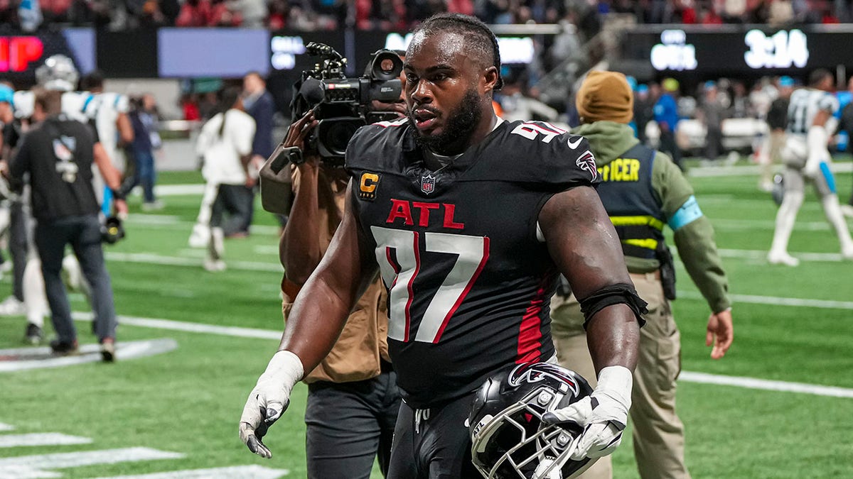 Grady Jarrett walks off field