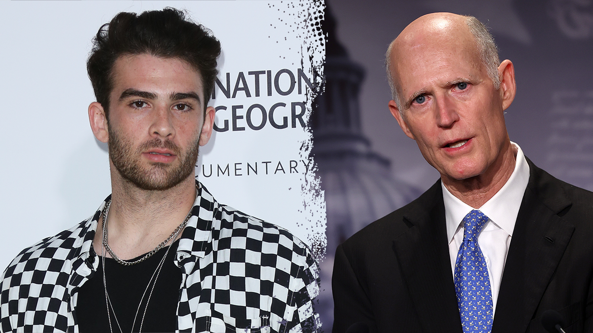 Hasan Piker and Rick Scott split