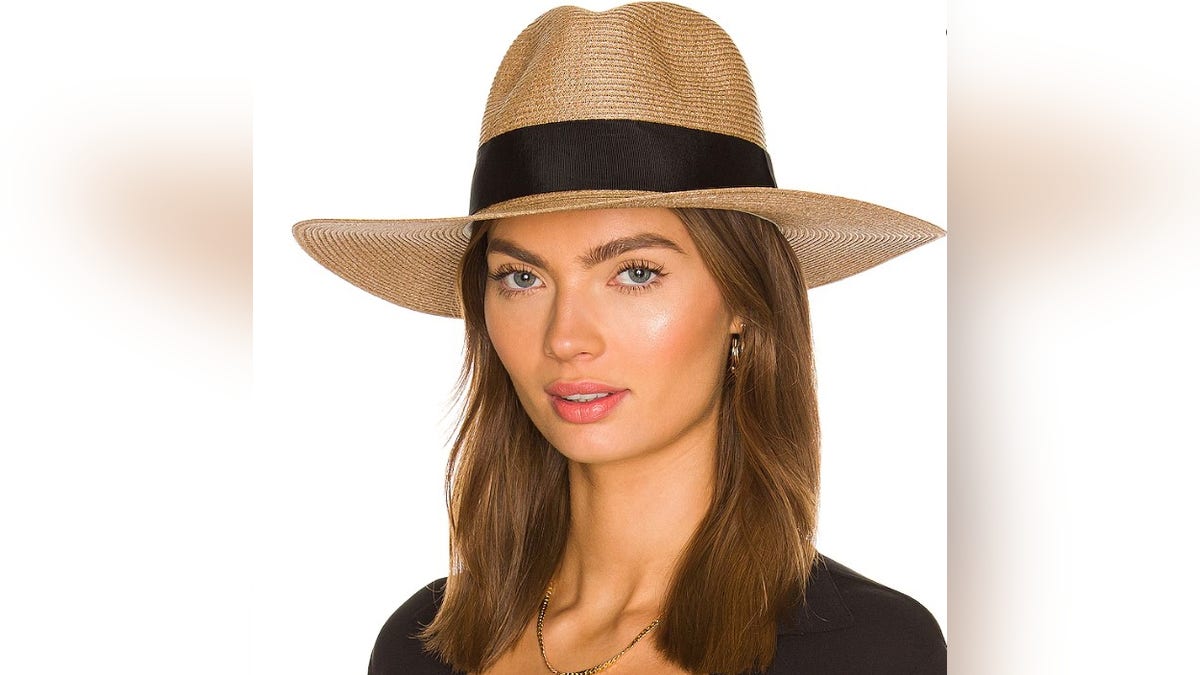 Make sure to pack a beach hat to accessorize.