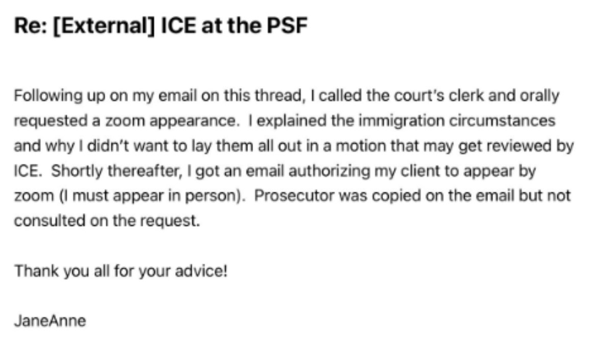 Ice in PSF message