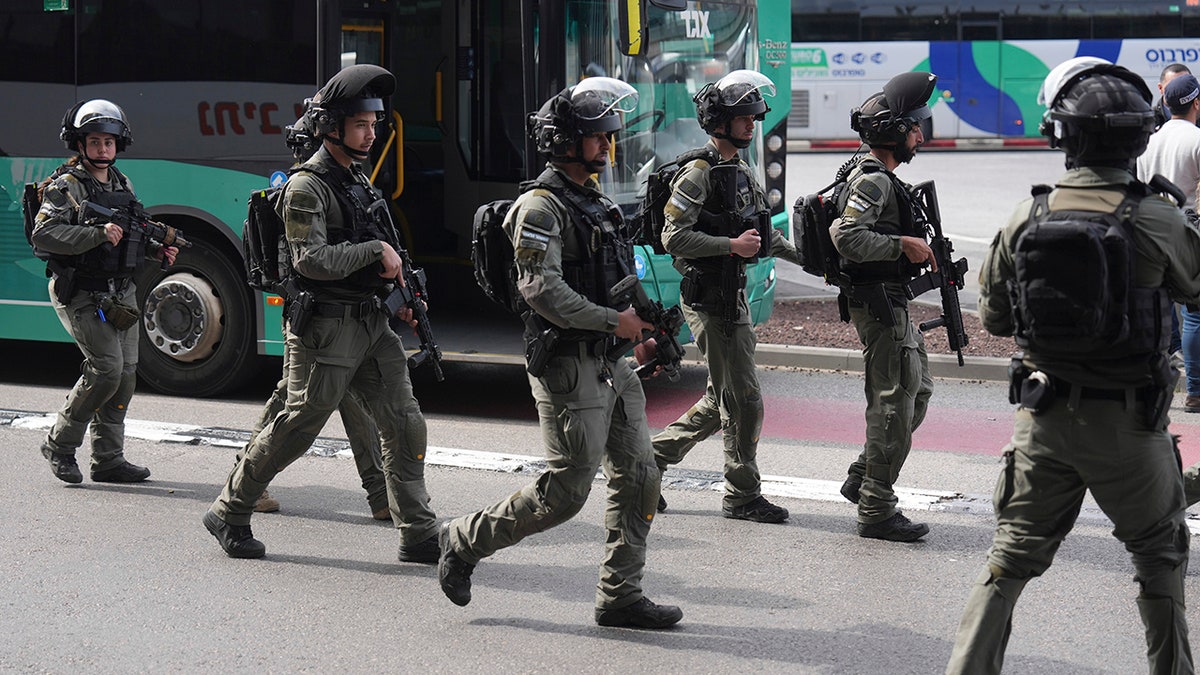 Israel stab attack scene