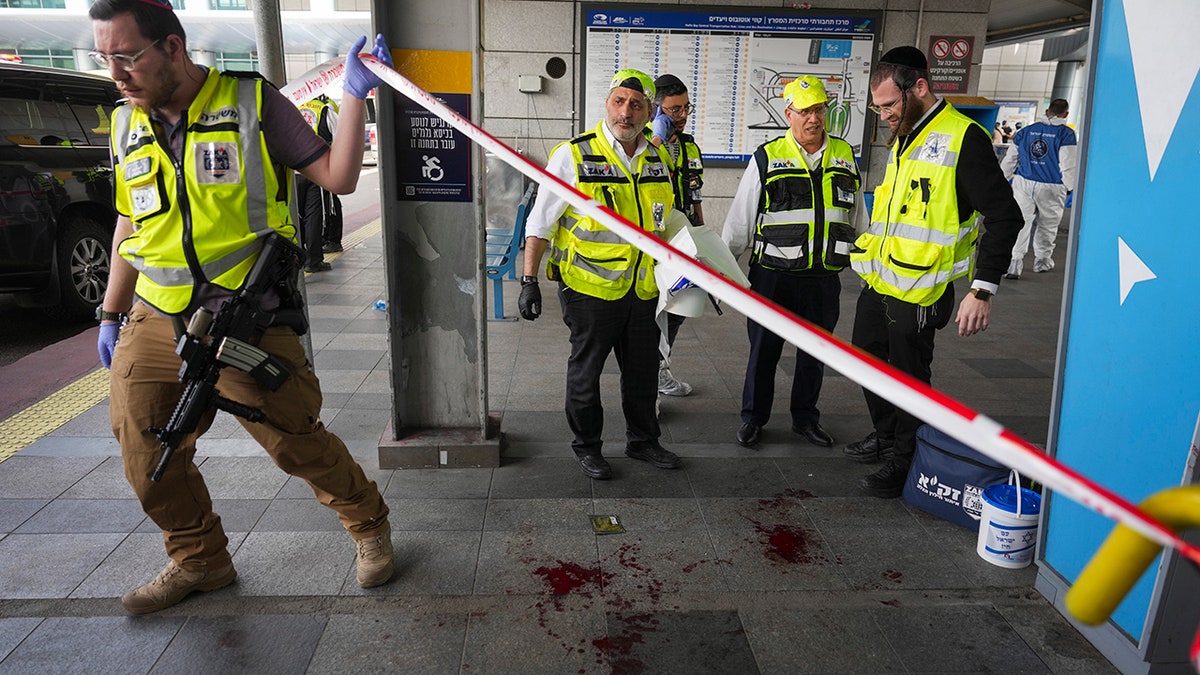 First responders at Israel terror attack site