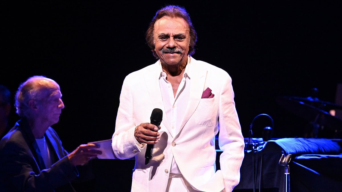 Johnny Mathis on stage