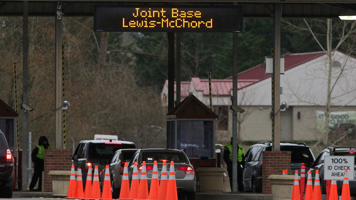 Entrance to Joint Base Lewis McChord