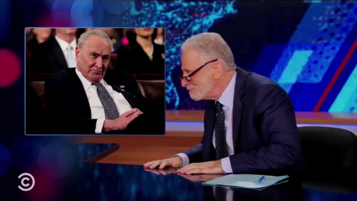 Jon Stewart makes fun of Chuck Schumer